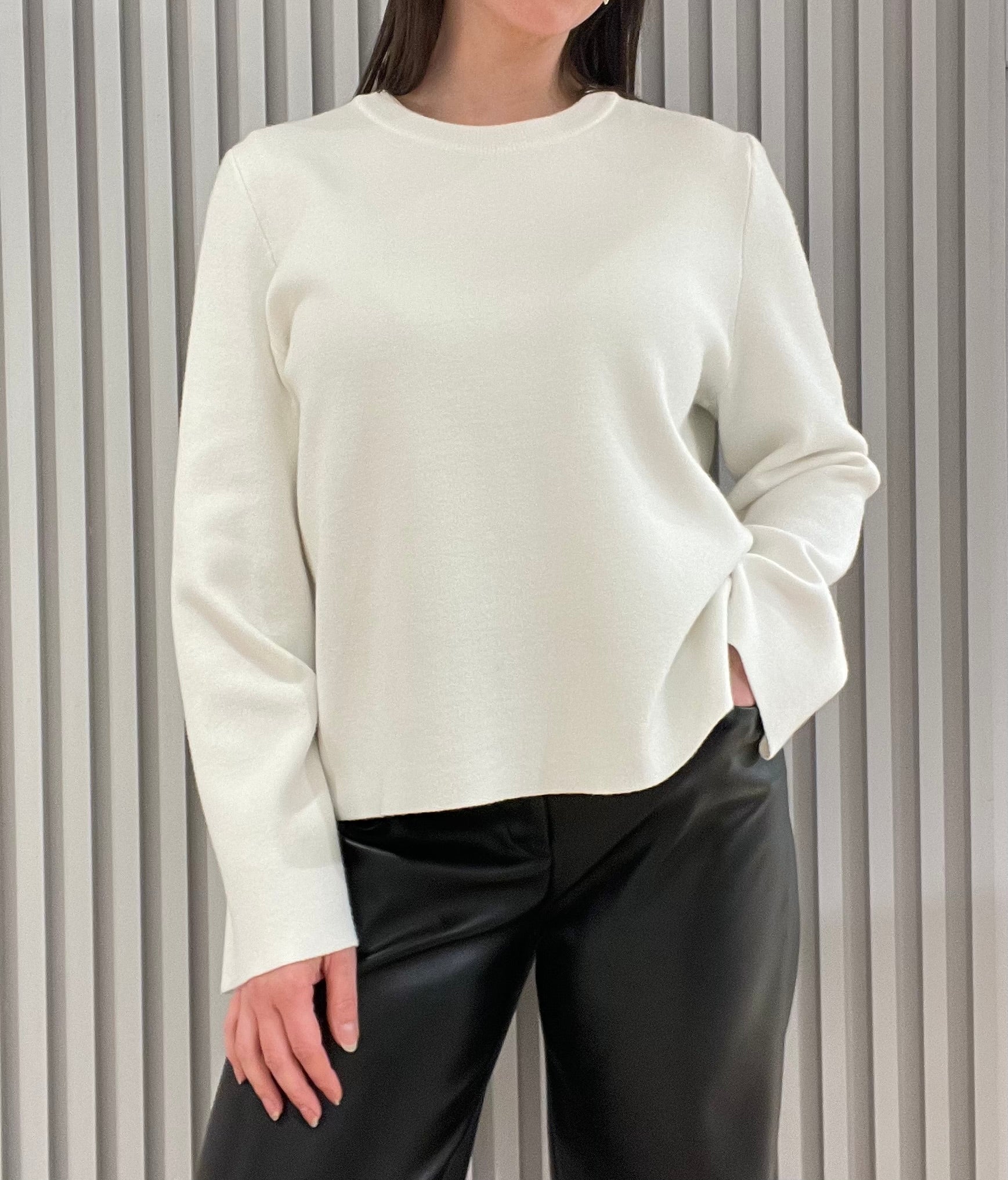 OBJREYNARD Pullover - Cloud Dancer